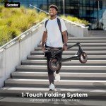 iScooter Electric Scooter, i8L Electric Scooters Adult with Cuise Control, 30KM Long Range, 350W Motor,3 Speed Mode, Double Braking System Fast E Scooter for Adults and Teens