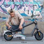 RCB R19 Electric Scooter Adult,Long-Range E-Scooter,Max 25km/h,Comfortable Shock Absorption,APP Connectivity,Foldable, Safe Braking System,LED Display, for Adults and Teenagers!