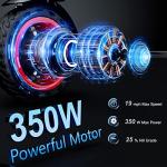 Adult Electric Scooter - 19 MPH, 21-Mile Range