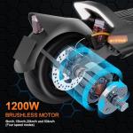 CUNFON Electric Scooter: 1200W, 31 mph, 50 Miles Range