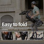 Electric Scooter Adult, Foldable All Terrain Scooter with 12 Inch Solid Tires, Powerful Range and Long Battery Life, Triple Brake Protection, 3 Speed Modes