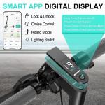 350W Adult Electric Scooter 19MPH Long Range Foldable