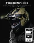 ILM Vintage Open-Face Motorcycle Helmet for Scooters