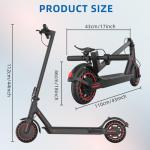 Kedaung Electric Scooter for Adults, Folding Sports Scooter, Double Braking Electric Scooters for Travelers, 8.5" Tires Electric Scooter for Adults