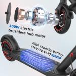 Kedaung Electric Scooter for Adults, Folding Sports Scooter, Double Braking Electric Scooters for Travelers, 8.5" Tires Electric Scooter for Adults