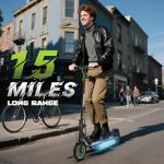 Powerful Electric Scooter, 19 MPH Max Speed