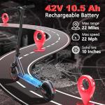 Maxshot Folding Electric Scooter with Dual Suspension