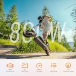 Kukirin Electric Scooter, 800W Motor E-Scooter Up to 34 Miles Range Max, Top Speed 28 MPH, 10" Vacuum Tires, Folding Commute Electric Scooter for Adults