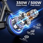 HopCycle 500W Electric Scooter - 18 MPH Speed