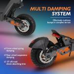 Kukirin Electric Scooter, 800W Motor E-Scooter Up to 34 Miles Range Max, Top Speed 28 MPH, 10" Vacuum Tires, Folding Commute Electric Scooter for Adults