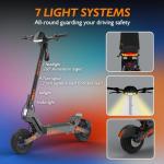 Kukirin Electric Scooter, 800W Motor E-Scooter Up to 34 Miles Range Max, Top Speed 28 MPH, 10" Vacuum Tires, Folding Commute Electric Scooter for Adults