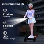 HopCycle 500W Electric Scooter - 18 MPH Speed