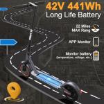 WERHY H9 Electric Scooter - 500W, 22 mph, Foldable