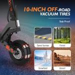 Kukirin Electric Scooter, 800W Motor E-Scooter Up to 34 Miles Range Max, Top Speed 28 MPH, 10" Vacuum Tires, Folding Commute Electric Scooter for Adults