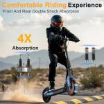 WERHY H9 Electric Scooter - 500W, 22 mph, Foldable