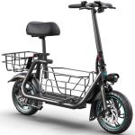 Gyroor Foldable Electric Scooter with Large Basket