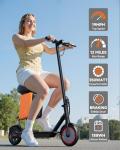 Foldable Electric Scooter with Seat, 19MPH Speed