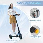RCB R17 Electric Scooter, Max 25 km/h, 350W Motor, 7.8AH Battery, 8.5''Solid Tires, APP Control, Max Load 120 kg, 3 Speed Settings Foldable, Double Brake, Double Shock Absorbers