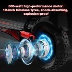 HITWAY Electric Scooter,Foldable Electric Scooters For Adults,10”Tubeless Tires,Double shock absorber,500W Motor,15.6AH-27AH Battery,3 Speed Modes,70-110KM Range,Max Speed 25KM/H,Led Display,APP
