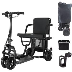 Adult Foldable 4-Wheel Mobility Scooter, 20-Mile Range