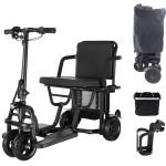 Adult Foldable 4-Wheel Mobility Scooter, 20-Mile Range