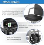 Adult Foldable 4-Wheel Mobility Scooter, 20-Mile Range