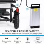 Adult Foldable 4-Wheel Mobility Scooter, 20-Mile Range