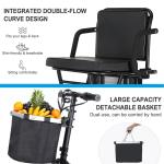 Adult Foldable 4-Wheel Mobility Scooter, 20-Mile Range