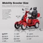 800W Heavy Duty Four-Wheel Scooter for Adults