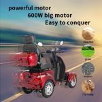 800W Heavy Duty Four Wheel Scooter for Adults