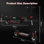 HITWAY Electric Scooter,Foldable Electric Scooters For Adults,10”Tubeless Tires,Double shock absorber,500W Motor,15.6AH-27AH Battery,3 Speed Modes,70-110KM Range,Max Speed 25KM/H,Led Display,APP