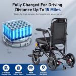 Lightweight Foldable Electric Wheelchair for Adults