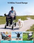 Lightweight Foldable Electric Wheelchair for All Terrain