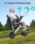 Lightweight Foldable Electric Wheelchair for All Terrain