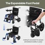 Lightweight Foldable Motorized Electric Wheelchair for Adults