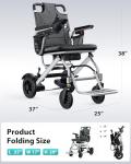 Lightweight Foldable Electric Wheelchair for All Terrain