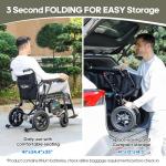 Lightweight Foldable Motorized Electric Wheelchair for Adults
