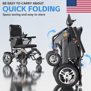 Foldable All-Terrain Electric Motorized Wheelchair
