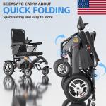 Foldable All-Terrain Electric Motorized Wheelchair