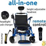 Ultra Lightweight Folding Electric Wheelchair for Travel