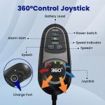 Foldable Electric Wheelchair for Adults, 15 Mile Range