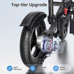 Foldable All-Terrain Electric Motorized Wheelchair