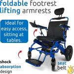 Ultra Lightweight Folding Electric Wheelchair for Travel