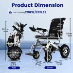 Foldable Electric Wheelchair for Adults, 15 Mile Range