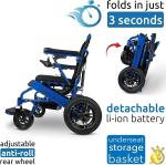 Ultra Lightweight Folding Electric Wheelchair for Travel