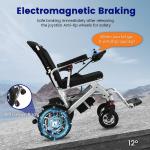 Foldable Electric Wheelchair for Adults, 15 Mile Range