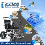 All-Terrain Foldable Electric Wheelchair for Adults