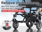 Foldable All-Terrain Electric Motorized Wheelchair
