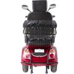 Red 4-Wheel Electric Mobility Scooter with Captain Seat