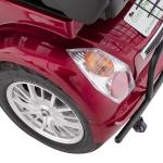 Red 4-Wheel Electric Mobility Scooter with Captain Seat